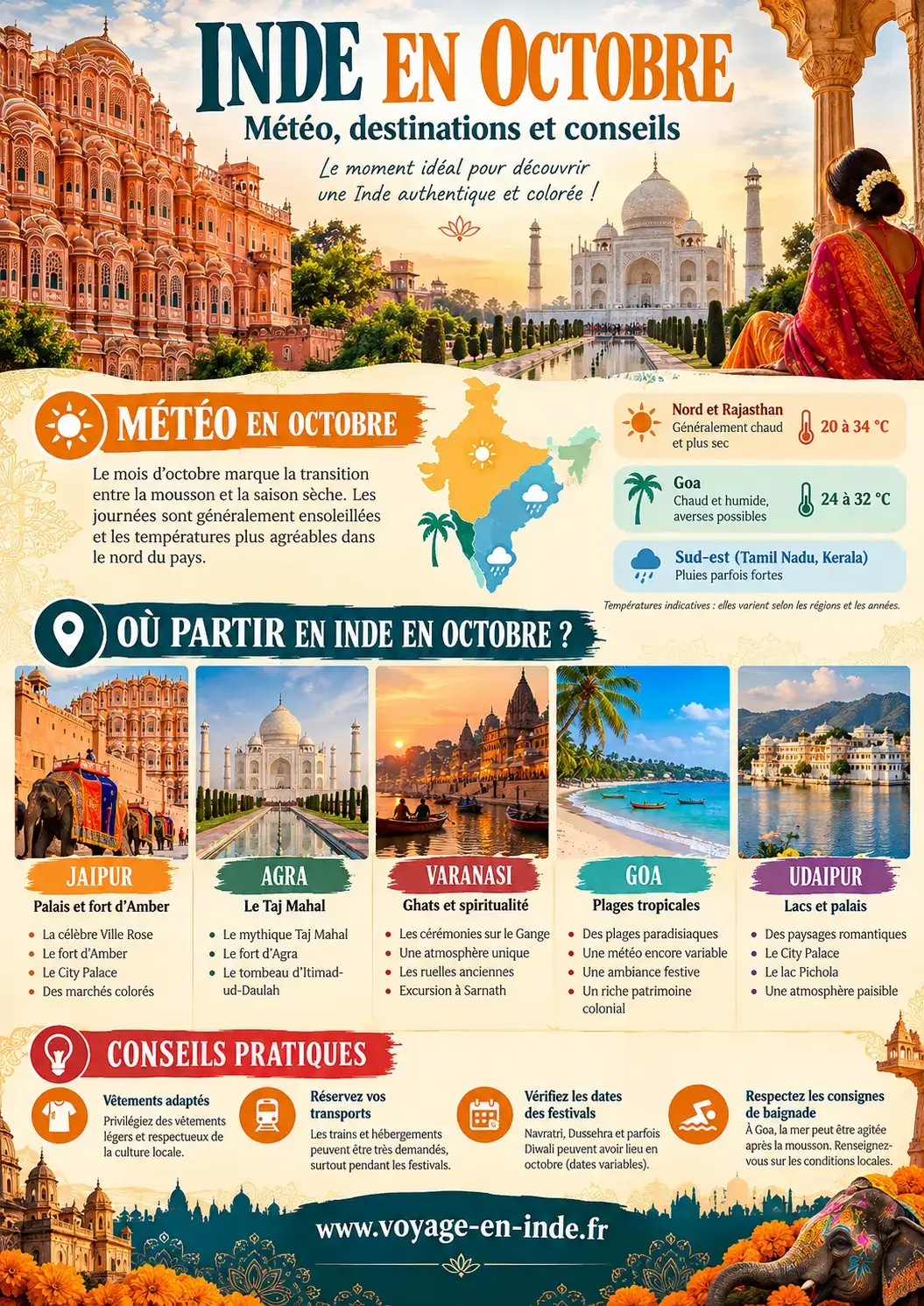 Inde en octobre _ guide coloré et culturel