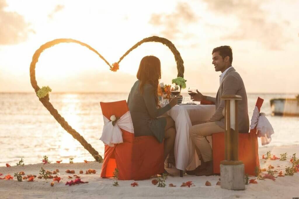 Romantique aux Maldives Indiennes