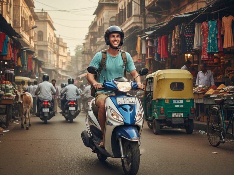 Location scooter Delhi : options abordables pour rouler en deux roues dans la capitale indienne